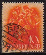 z vendido Hungria 1938 Scott 516 Sello San Esteban usado Magyar Posta M-556 Ungarn Hungary Hongrie Ungheria Hongarije 